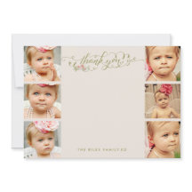 Baby Vielen Dank für Ihre 6 Foto-Flachkarten