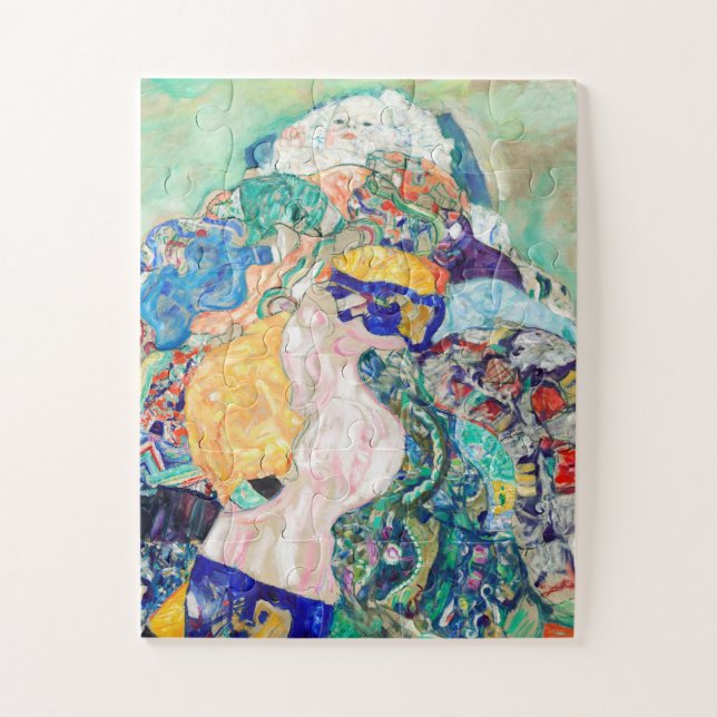 Baby von Gustav Klimt Malerei Art Jigsaw Puzzle (Vertikal)