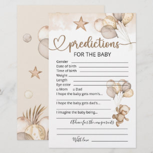 Baby-Vorhersagen   Baby Showspiel