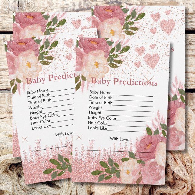 Baby Vorhersagen Glitz und Glam Pink Sparkle Shine (Von Creator hochgeladen)