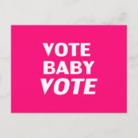 "Baby-Vote abstimmen" heißen Rosa, Magenta, Fuchsi