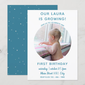 Baby wächst - Einladung zu Foto
