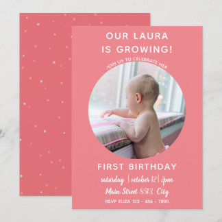 Baby wächst - Einladung zu Foto