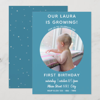 Baby wächst - Einladung zu Foto