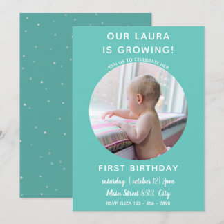 Baby wächst - Einladung zu Foto
