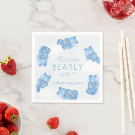 Baby Wait Blue Gummy Bear Boy Baby Dusche Serviette