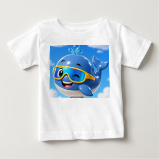Baby-Wal-T-Shirt - Süßes Ozean-Tier-Shirt Baby T-shirt