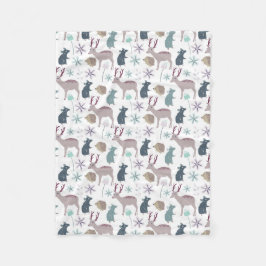 Baby-Waldtier-Geschöpfe Fleecedecke