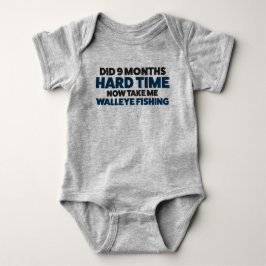 Baby Walleye Fishing Jersey Bodysuit Shirt