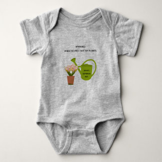 Baby "Warnung! Als aufgeregt, nass ich meine Pflan Baby Strampler
