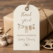 Baby-Wäscheleine Neutrale Baby Shower Danke