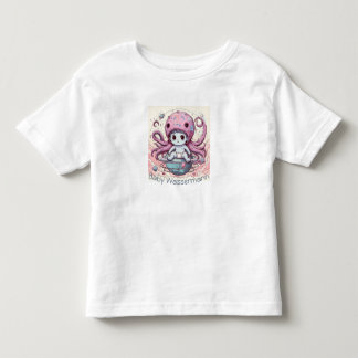 Baby Wassermann Niedliches Oktopus-Design  Kleinkind T-shirt