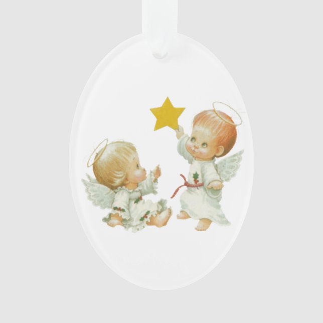 Baby-Weihnachtsengel Ornament (Vorderseite)
