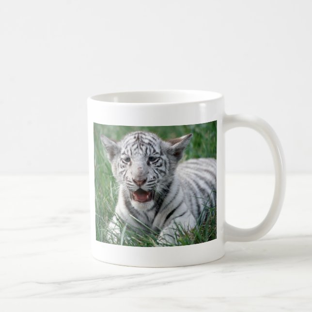 Baby-Weiß-Tiger Kaffeetasse (Rechts)