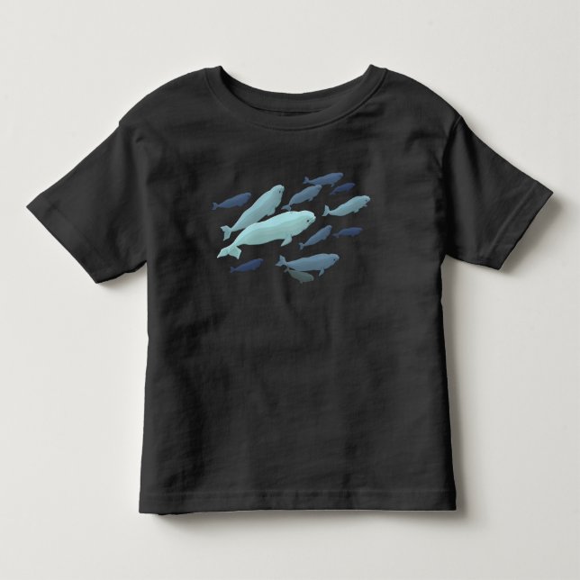 Baby-Weißwal-Wal-T - Shirt-niedliche Kleinkind T-shirt (Vorderseite)