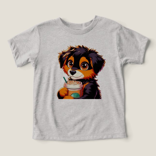 Baby, Welpe, Kaffee - Mommy's Favorites! ☕ 🐶 👶 (Design Vorderseite)