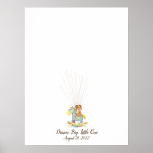 Baby‑Welpen‑Fingerabdruck‑Gästebuch Poster
