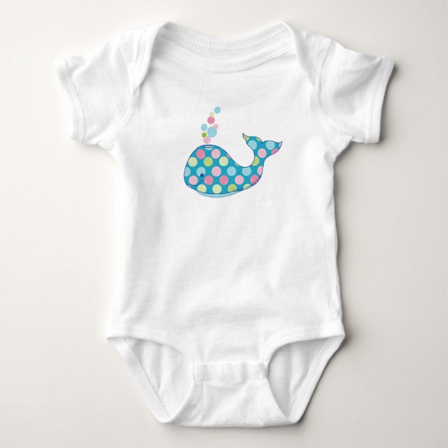 Baby Whale BUBBLES Strampler (Vorderseite)