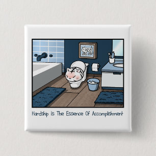 Baby White Tiger Hardship Abzeichen Funny Cartoon Button