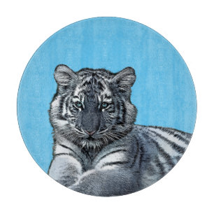 Baby-White-Tigercub-Safari Schneidebrett