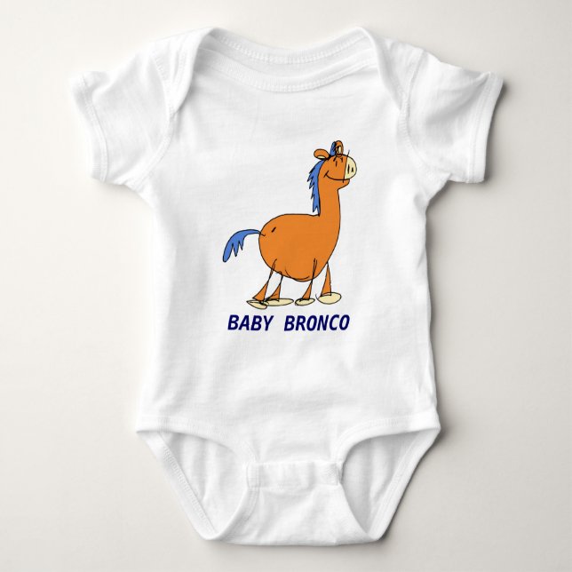 Baby-wildes Pferd Baby Strampler (Vorderseite)