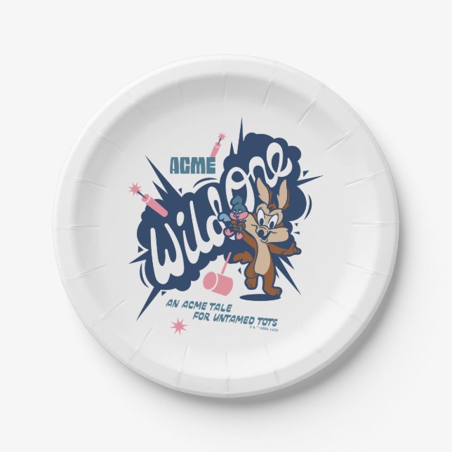 Baby WILE E. COYOTE™ - Wild One Pappteller (Vorderseite)