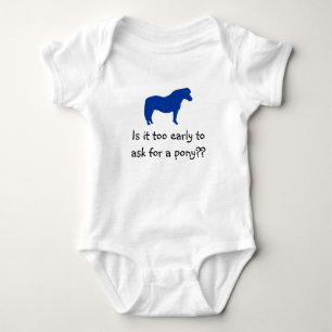 Baby will Pony Strampler