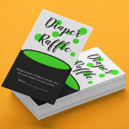 Baby wird Baby Duschdusche Windeln Raffle Begleitkarte