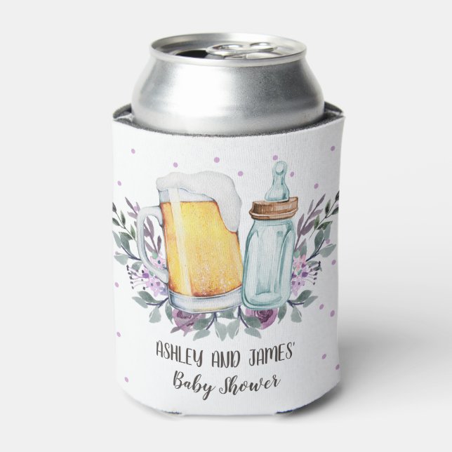 Baby wird Baby Shower Cheer Beer Bottle Dosenkühler (Kanne Vorderseite)