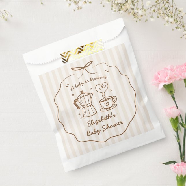 Baby wird Coffee Baby Shower Gevor Bag, Geschenktütchen (Versiegelt)