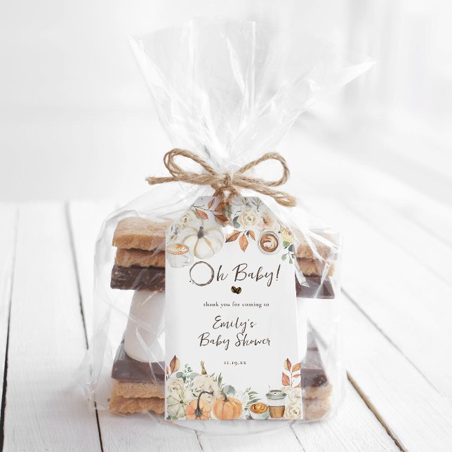Baby wird gebraut | Herbstkaffee Babydusche Geschenkanhänger (Von Creator hochgeladen)