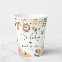 Baby wird gebraut | Herbstkaffee Babydusche Pappbecher