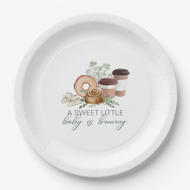 Baby wird gebraut pappteller (Vorderseite)