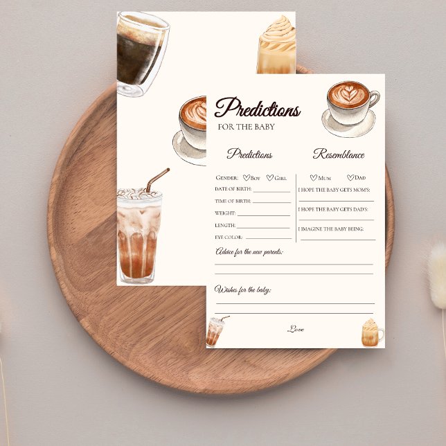 Baby wird Kaffee-Baby Dusche Vorhersage (Von Creator hochgeladen)