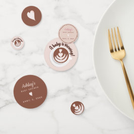 Baby wird Kaffee Brunch Baby Dusche Sprinkle Konfetti