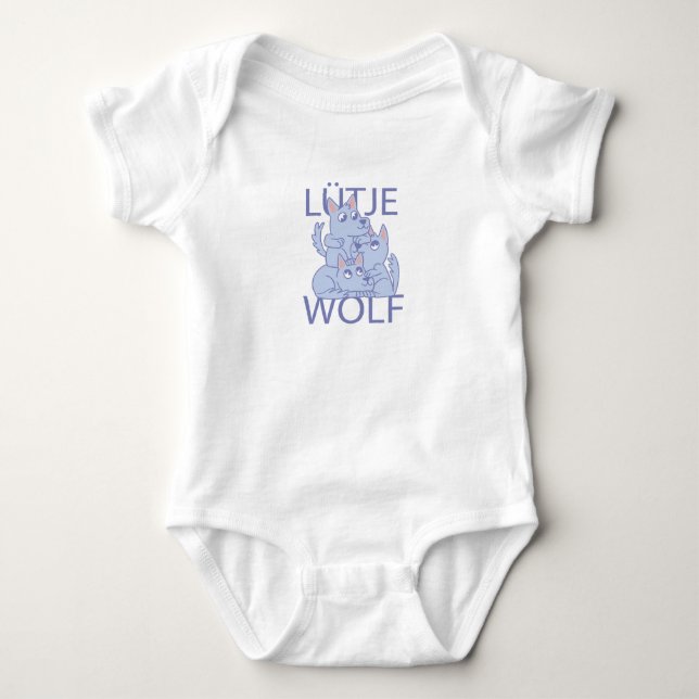 Baby Wolf Animals Niedlich Strampler (Vorderseite)