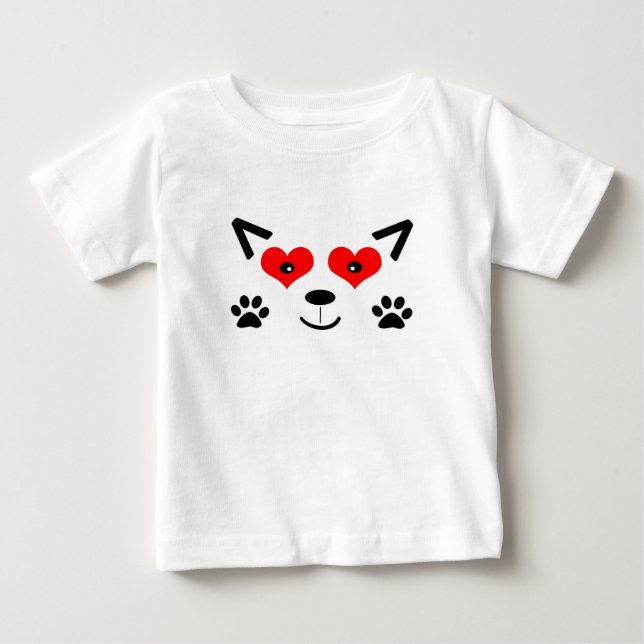 Baby-Wolf Baby T-shirt (Vorderseite)