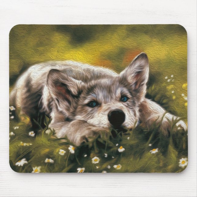 Baby Wolf Mousepad (Vorne)