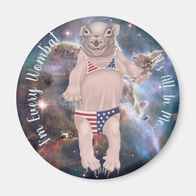 Baby Wombat Magnet (Vorne)