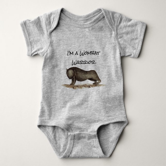 Baby Wombat Warrior T - Shirt (Vorderseite)