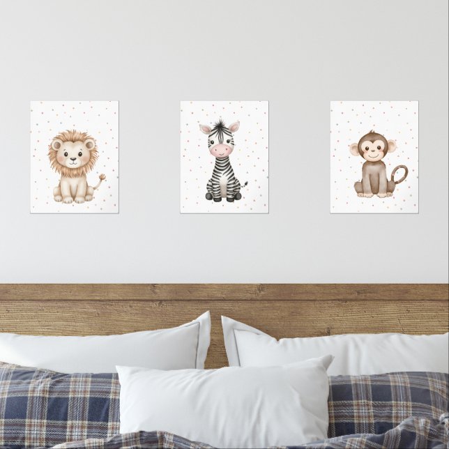 Baby Woodland Animals Kinderzimmer Dekoration Set  (Schlafzimmer)