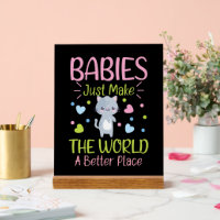 Baby word art monde nursery