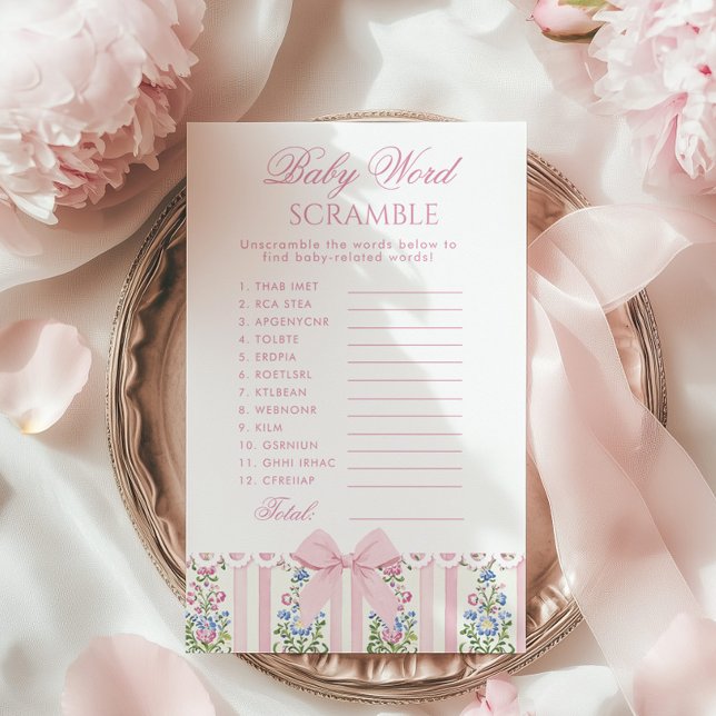 Baby Word Scramble Love Shack Baby Coquette game (Von Creator hochgeladen)