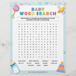 Baby Word Search [Baby Basics Blue] Briefbogen