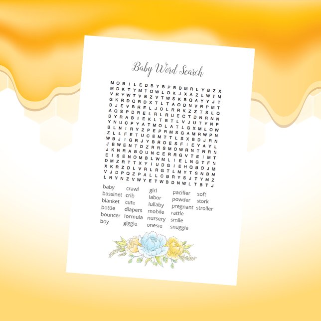 Baby Word Search Boy Teddy Bear Card Programm (Von Creator hochgeladen)