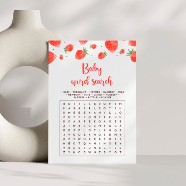 Baby Word Search Game, Berry Sweet Baby Shooter Einladung (Von Creator hochgeladen)