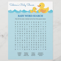 Baby Word Search Rubber Duck Baby Shooting Game