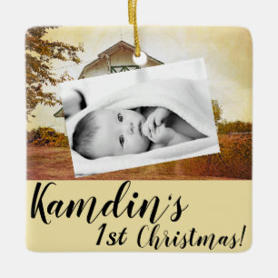 Baby XMAS Ornement Sunset Barn Country