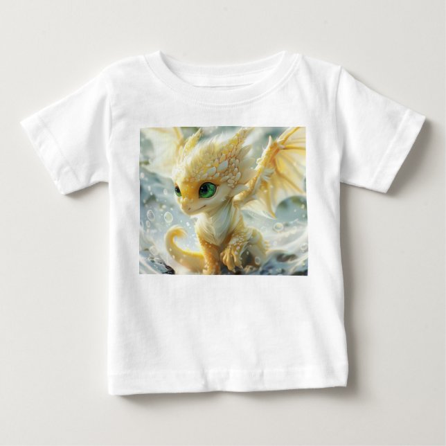 Baby Yellow Dragon Baby T-shirt (Vorderseite)