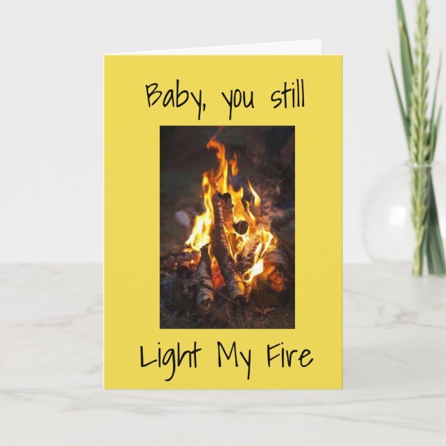 *BABY YOU LIGHT immer noch MEIN FEUER/MEIN LEBEN*  Karte (Vorderseite)
